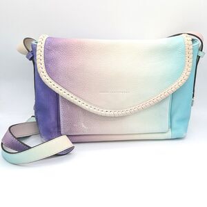 Aimee Kestenberg All For Love Aruba Ombre Pebbled Leather Crossbody Purse Bag